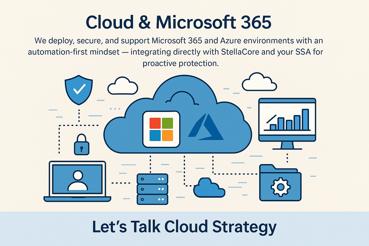 Cloud infrastructure illustration